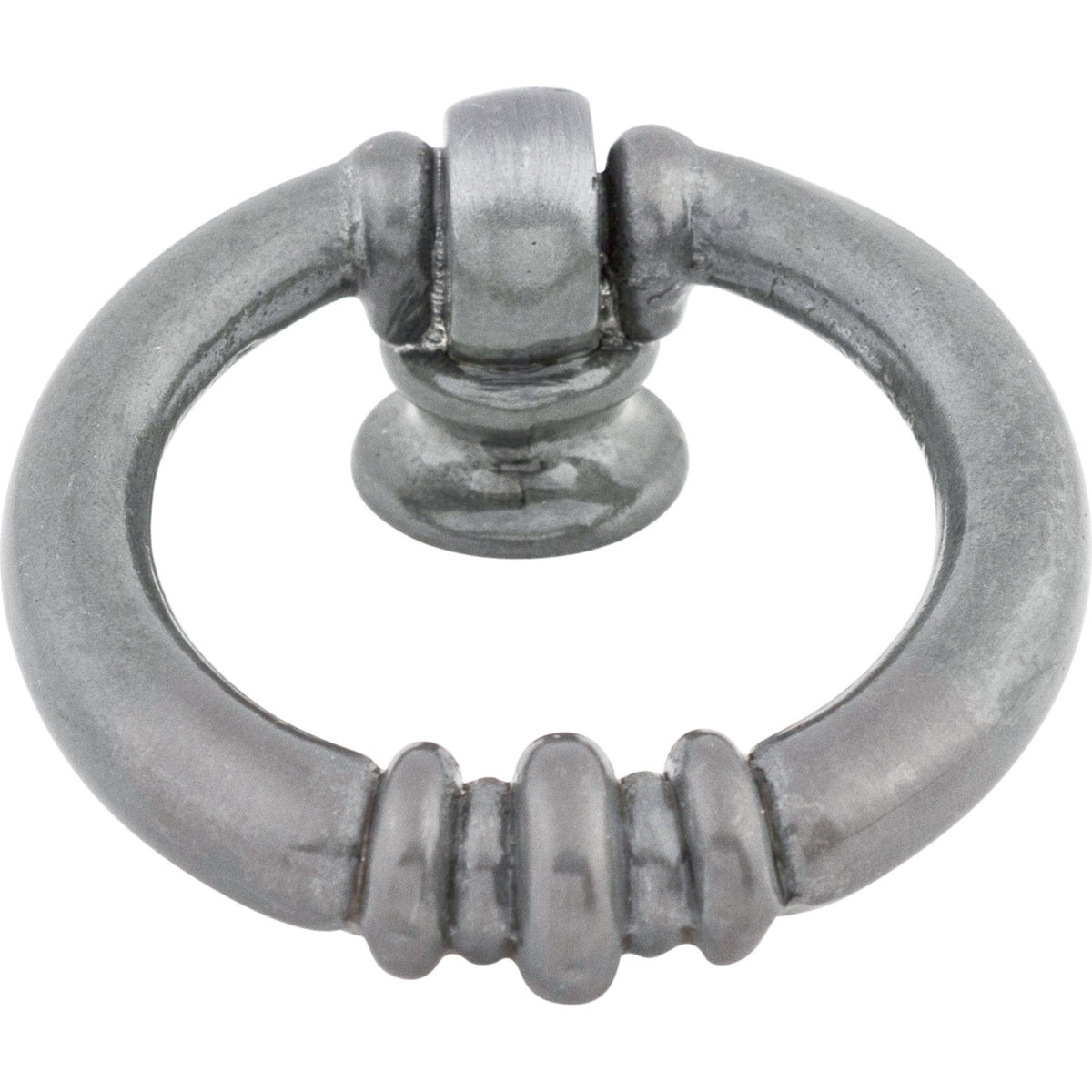 Top Knobs M177: 1-5/8" Newton Ring Cabinet Knob - Pewter Light