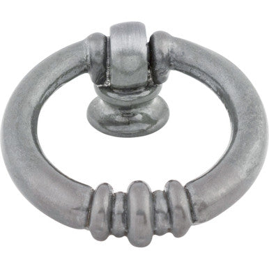 Top Knobs M177: 1-5/8" Newton Ring Cabinet Knob - Pewter Light