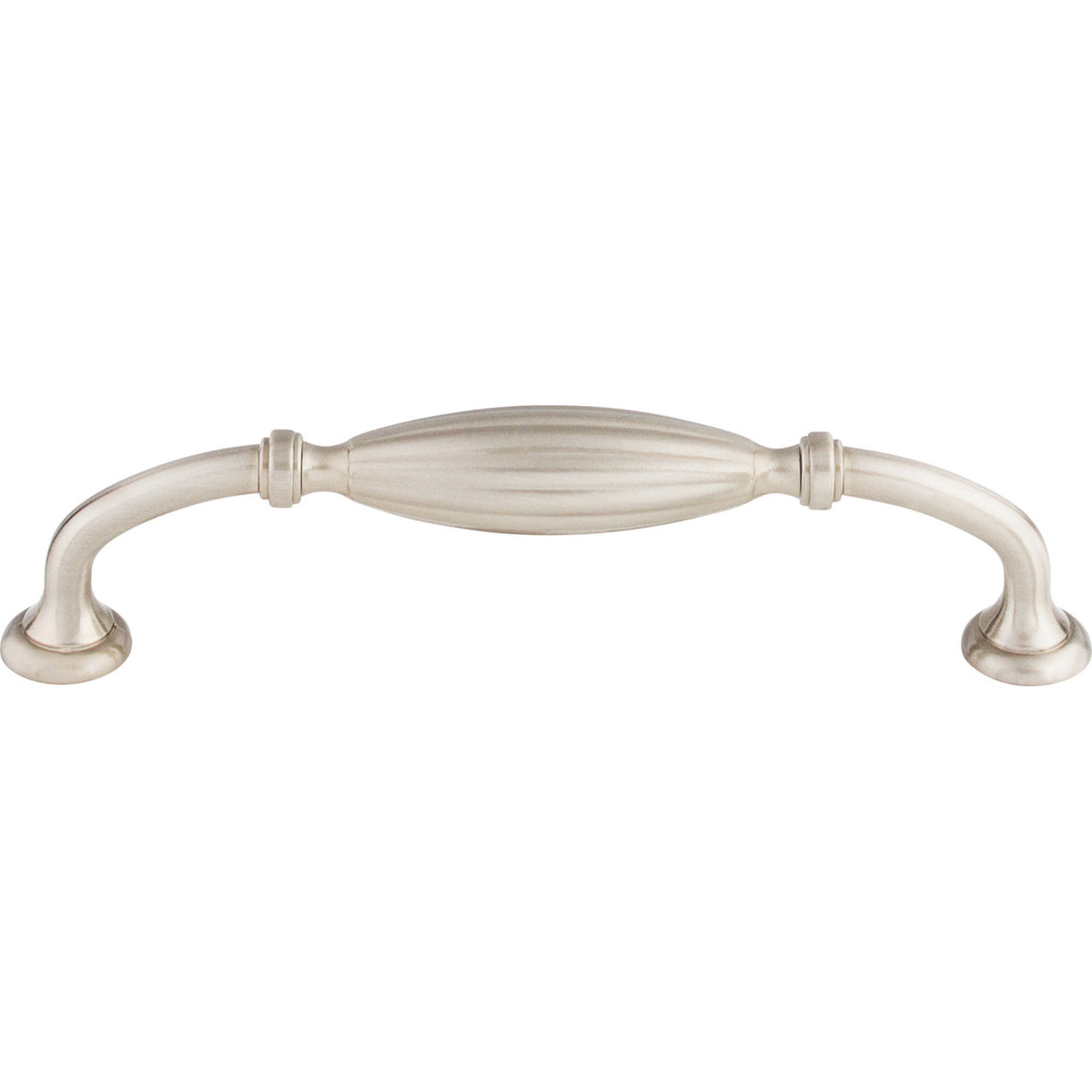 Top Knobs M1788: 5-1/16" cc Tuscany D-Handle Cabinet Pull - Brushed Satin Nickel