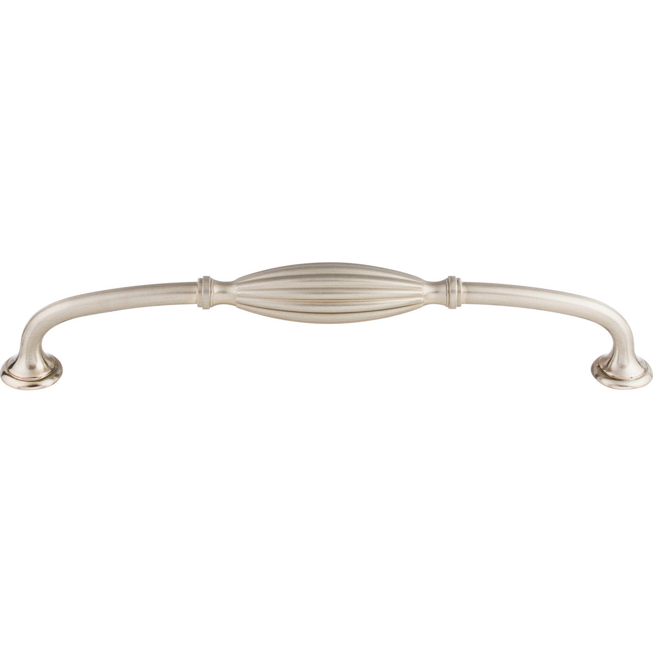 Top Knobs M1791: 8-13/16" cc Tuscany D-Handle Cabinet Pull - Brushed Satin Nickel