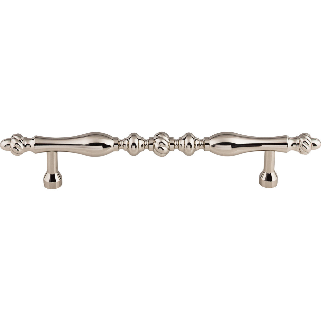 Top Knobs M1797-7: 7" cc Somerset Melon D-Handle Cabinet Pull - Polished Nickel