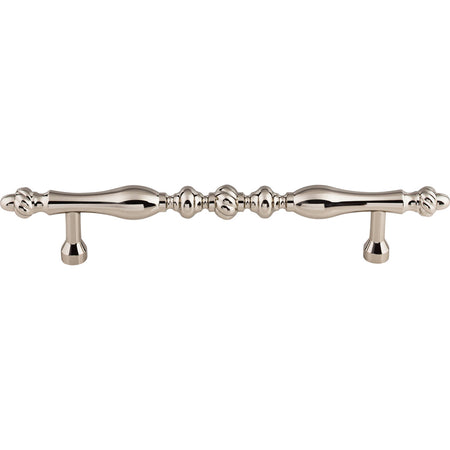 Top Knobs M1797-7: 7" cc Somerset Melon D-Handle Cabinet Pull - Polished Nickel