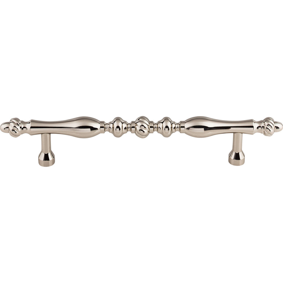Top Knobs M1797-7: 7" cc Somerset Melon D-Handle Cabinet Pull - Polished Nickel