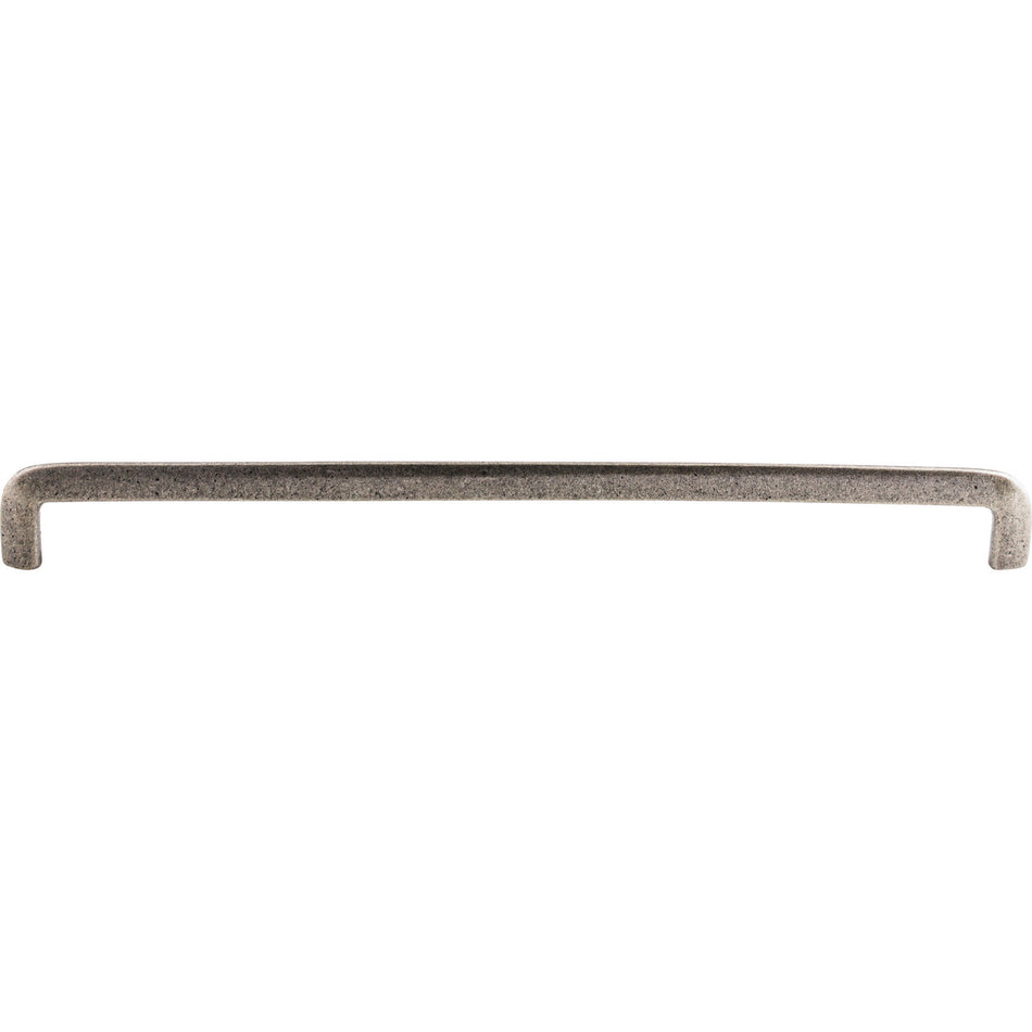 Top Knobs M1803: 12" cc Wedge Round Bar Cabinet Pull - Cast Iron