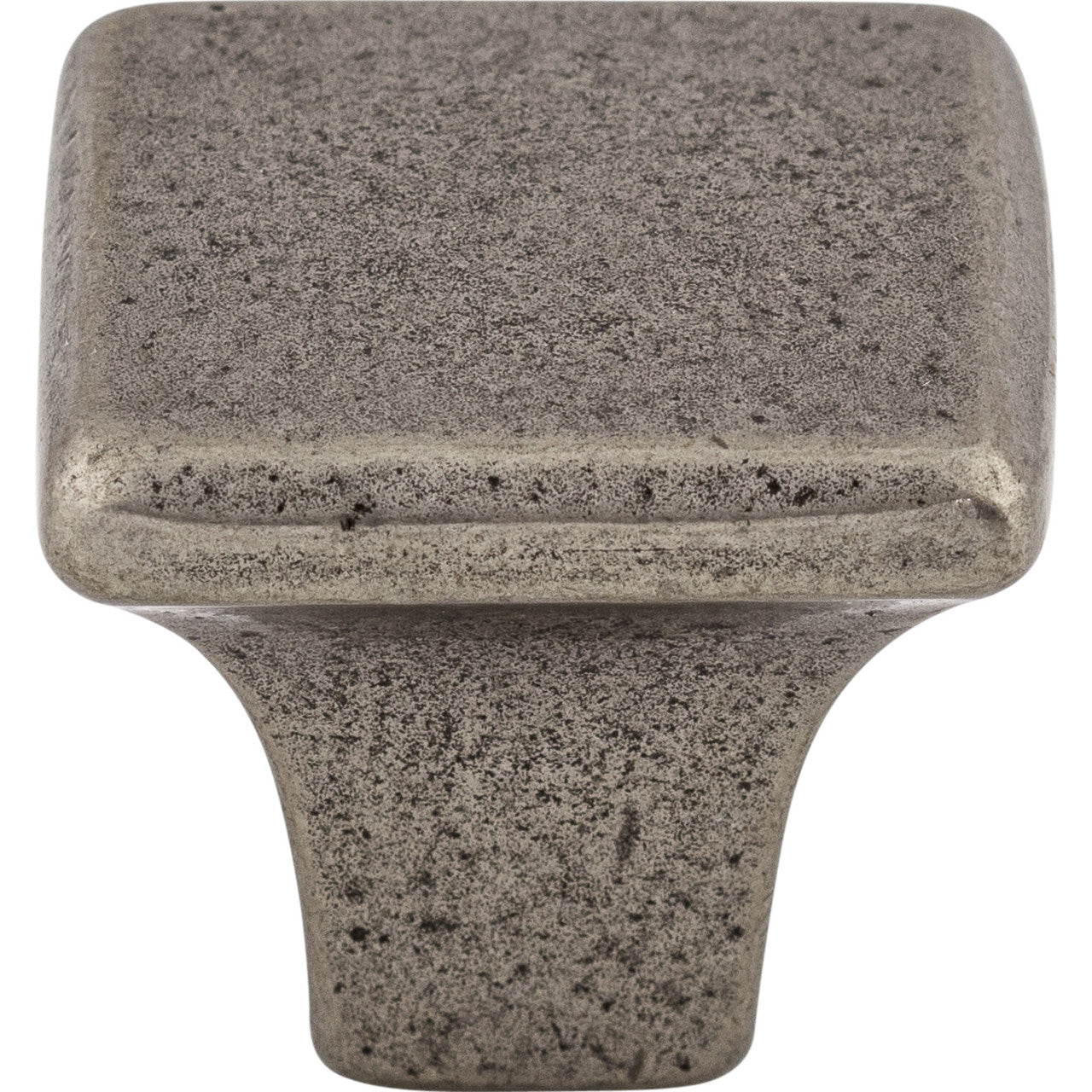 Top Knobs M1809: 1-1/4" Britannia Square Cabinet Knob - Cast Iron