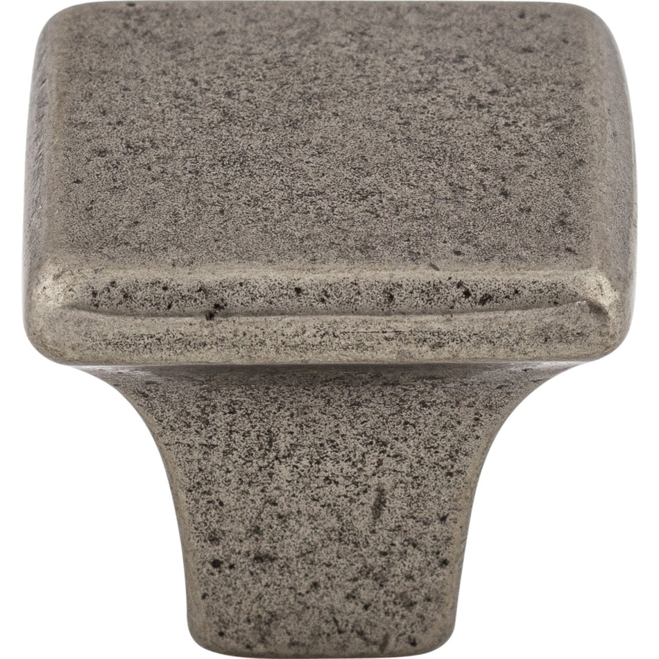 Top Knobs M1809: 1-1/4" Britannia Square Cabinet Knob - Cast Iron