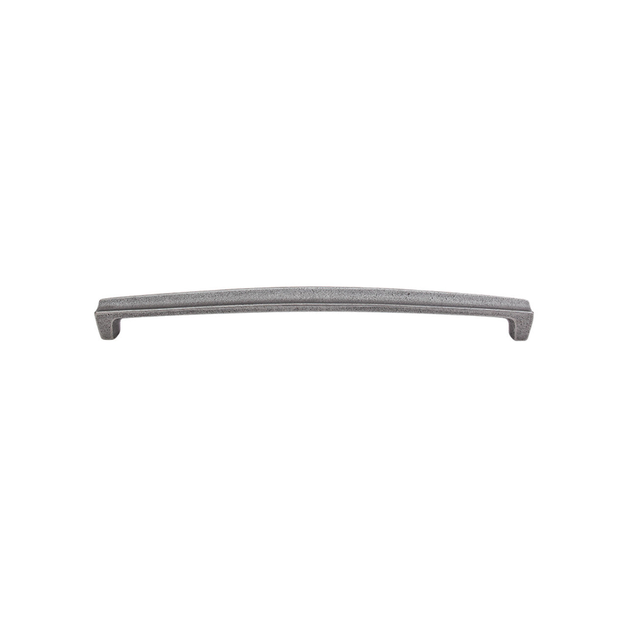Top Knobs M1815: 18" cc Channel Curved Bar Appliance Pull - Cast Iron