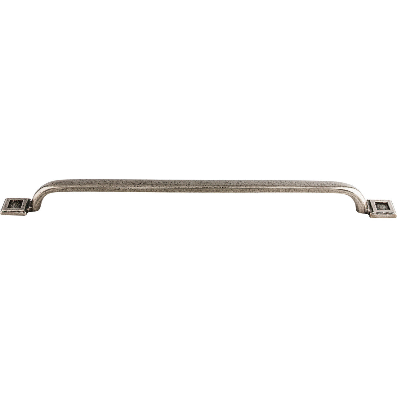 Top Knobs M1825: 12" cc Britannia Square Inset D-Handle Cabinet Pull - Cast Iron