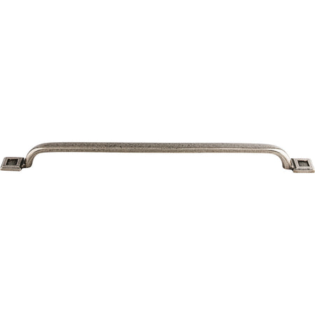 Top Knobs M1825: 12" cc Britannia Square Inset D-Handle Cabinet Pull - Cast Iron