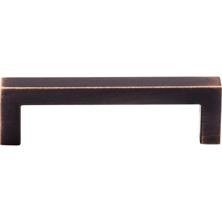 Top Knobs M1834: 3-3/4" cc Nouveau III Square Bar Cabinet Pull - Tuscan Bronze