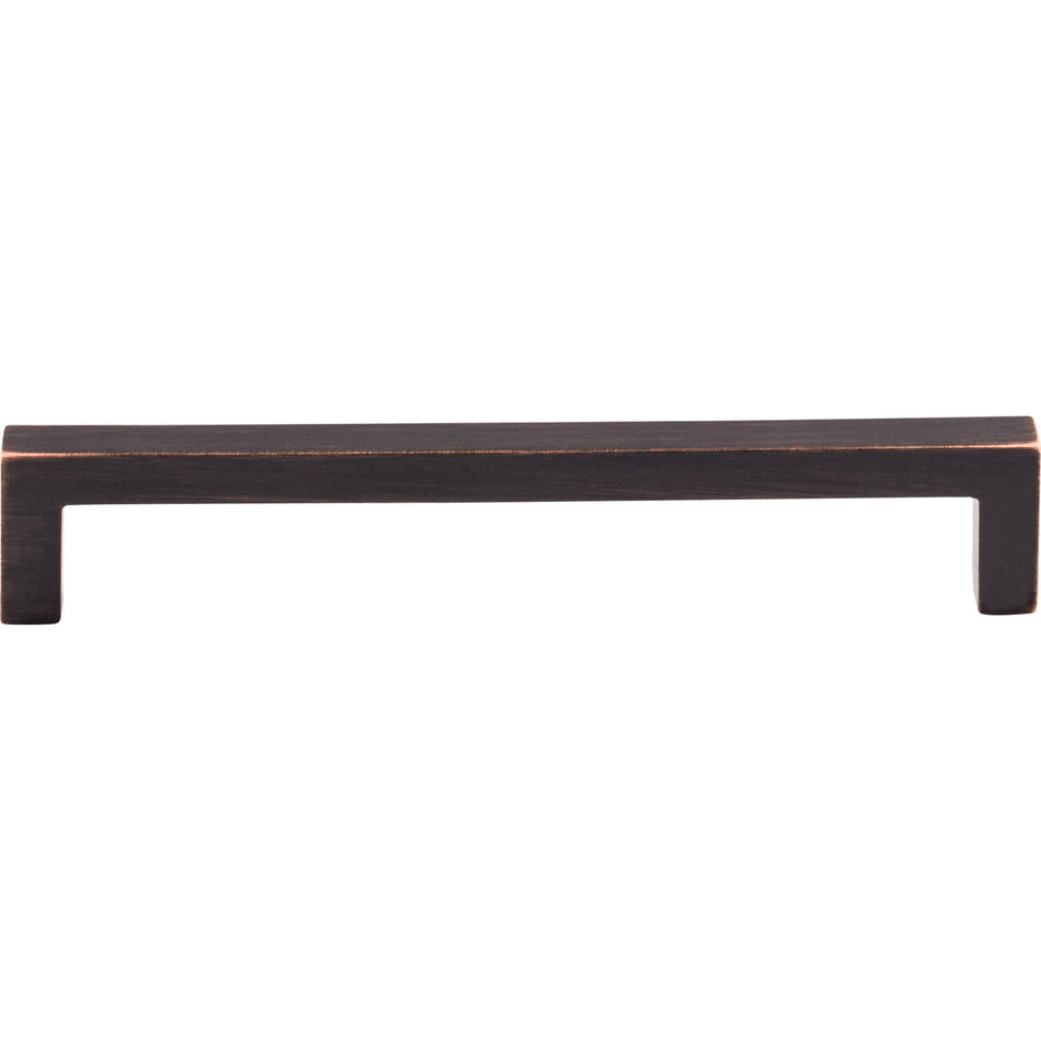 Top Knobs M1835: 6-5/16" cc Nouveau III Square Bar Cabinet Pull - Tuscan Bronze