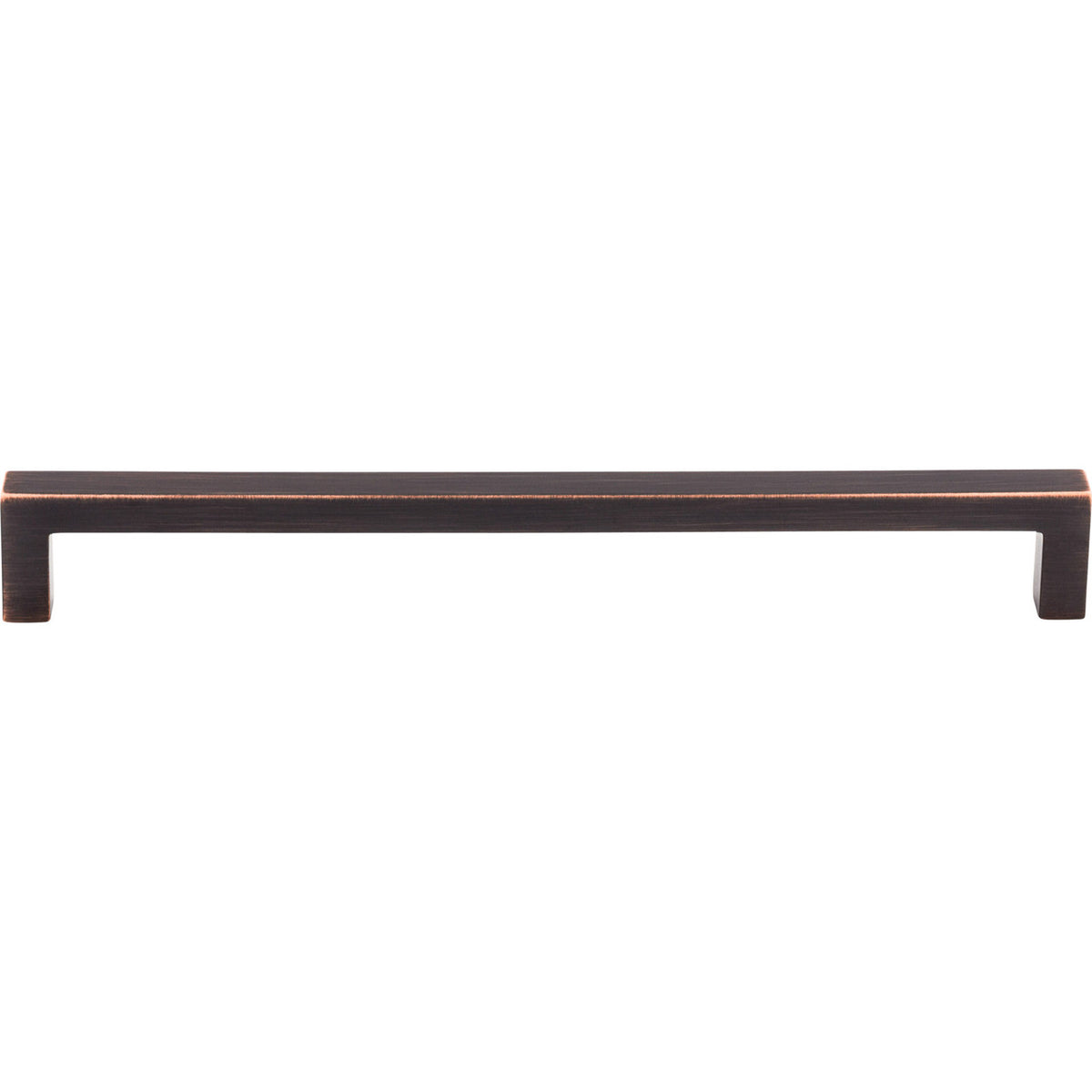 Top Knobs M1836: 8-13/16" cc Nouveau III Square Bar Cabinet Pull - Tuscan Bronze