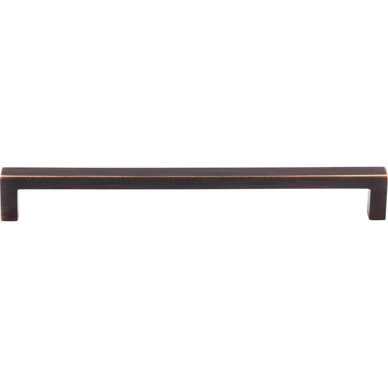 Top Knobs M1836: 8-13/16" cc Nouveau III Square Bar Cabinet Pull - Tuscan Bronze