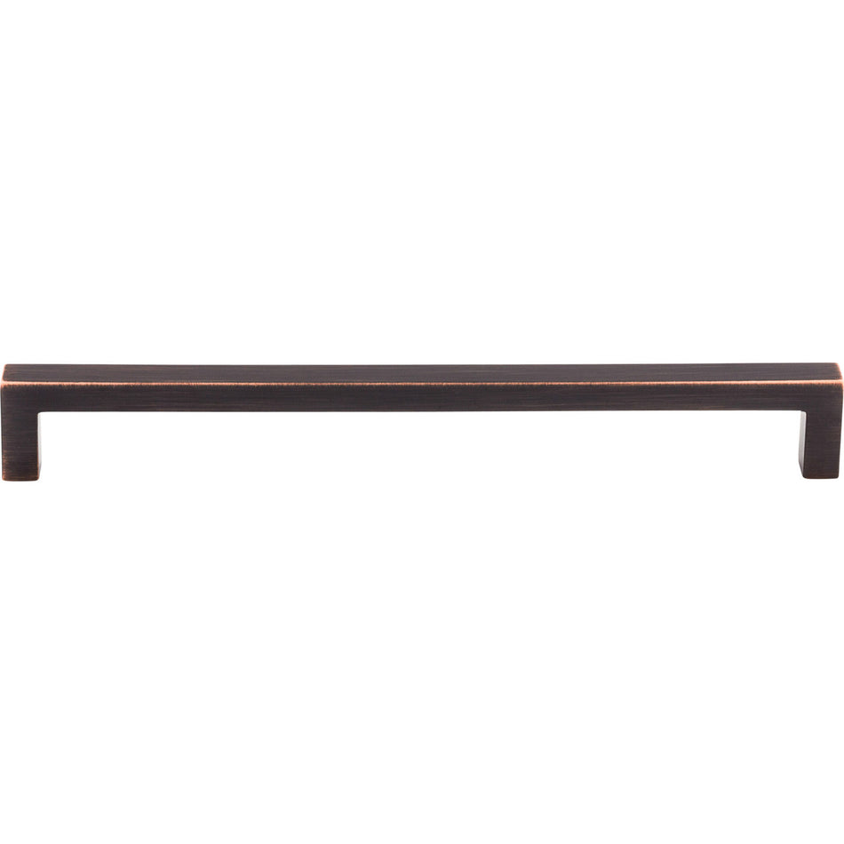 Top Knobs M1836: 8-13/16" cc Nouveau III Square Bar Cabinet Pull - Tuscan Bronze