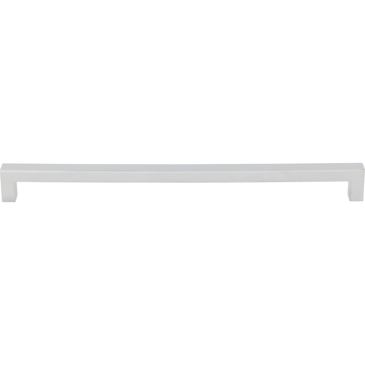 Top Knobs M1839: 12" cc Nouveau III Tapered Bar Cabinet Pull - Polished Chrome