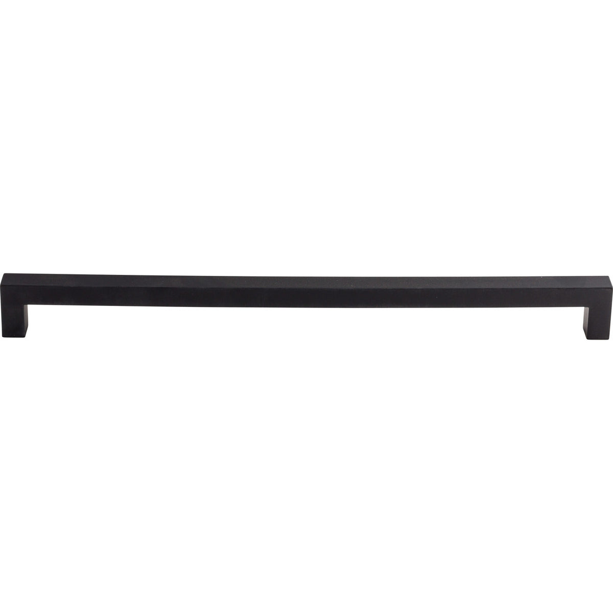 Top Knobs M1840: 12" cc Nouveau III Tapered Bar Cabinet Pull - Flat Black