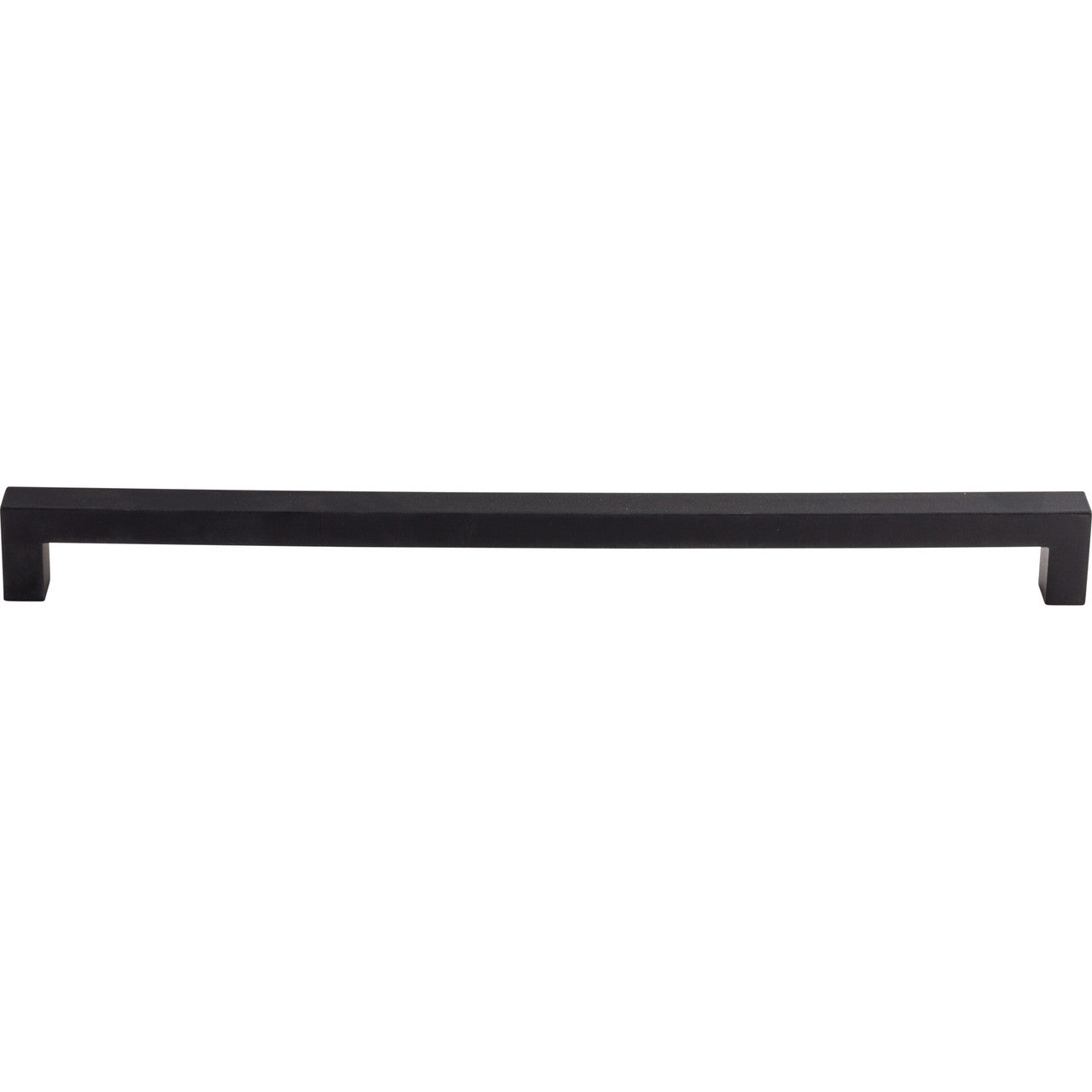 Top Knobs M1840: 12" cc Nouveau III Tapered Bar Cabinet Pull - Flat Black