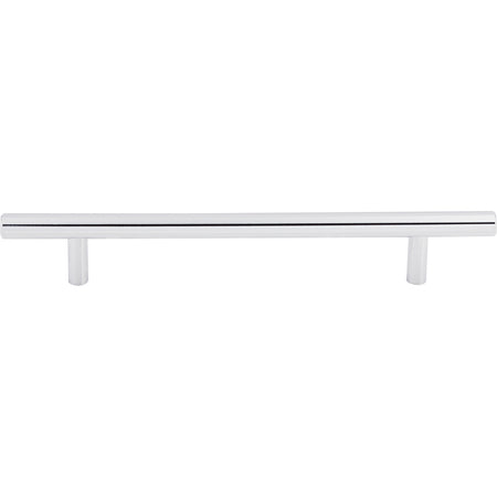 Top Knobs M1849: 6-5/16" cc Hopewell Round Bar Cabinet Pull - Polished Chrome
