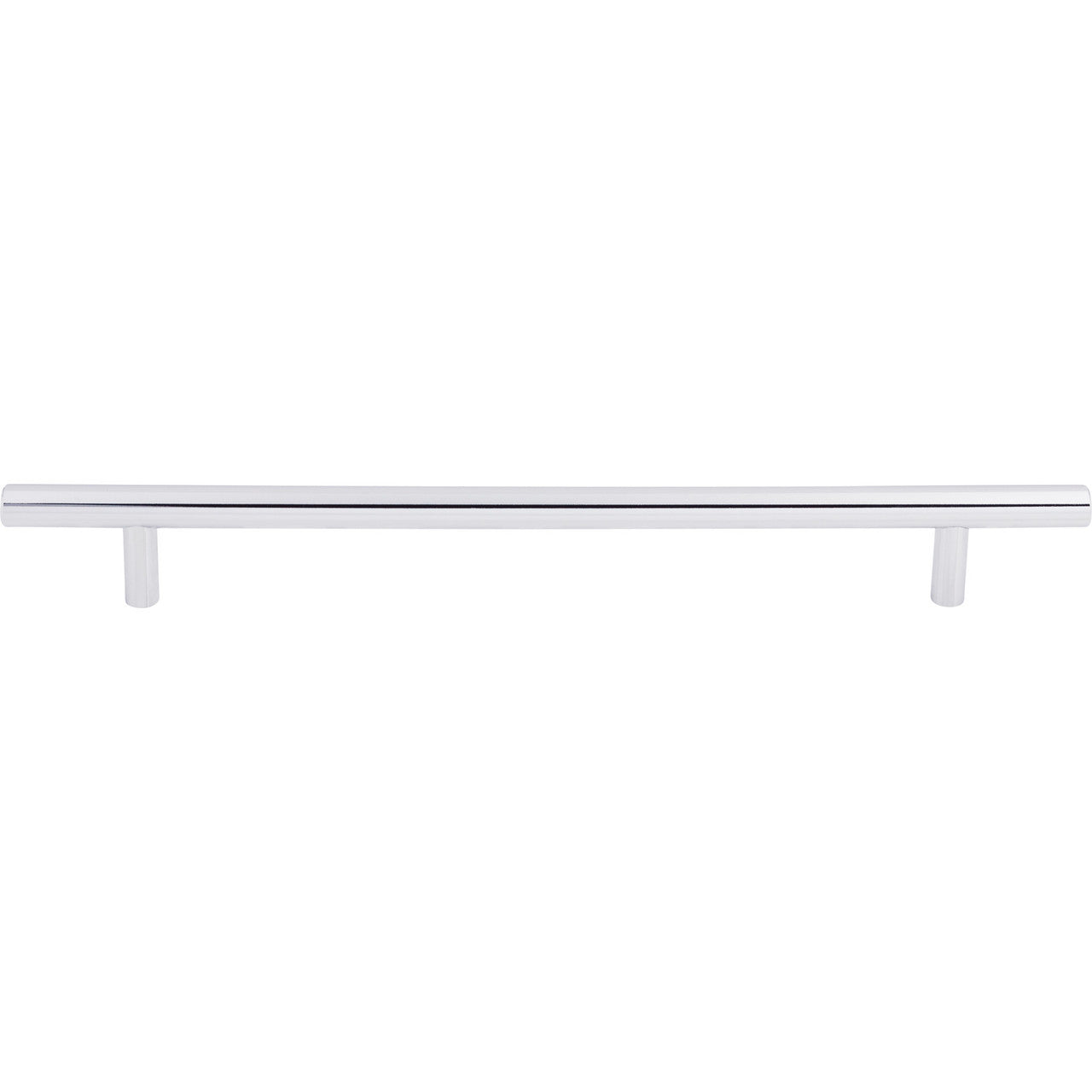 Top Knobs M1850: 8-13/16" cc Hopewell Round Bar Cabinet Pull - Polished Chrome