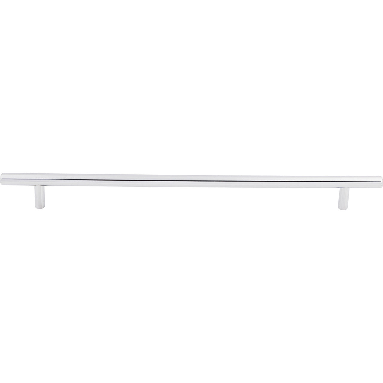 Top Knobs M1851: 11-11/32" cc Hopewell Round Bar Cabinet Pull - Polished Chrome