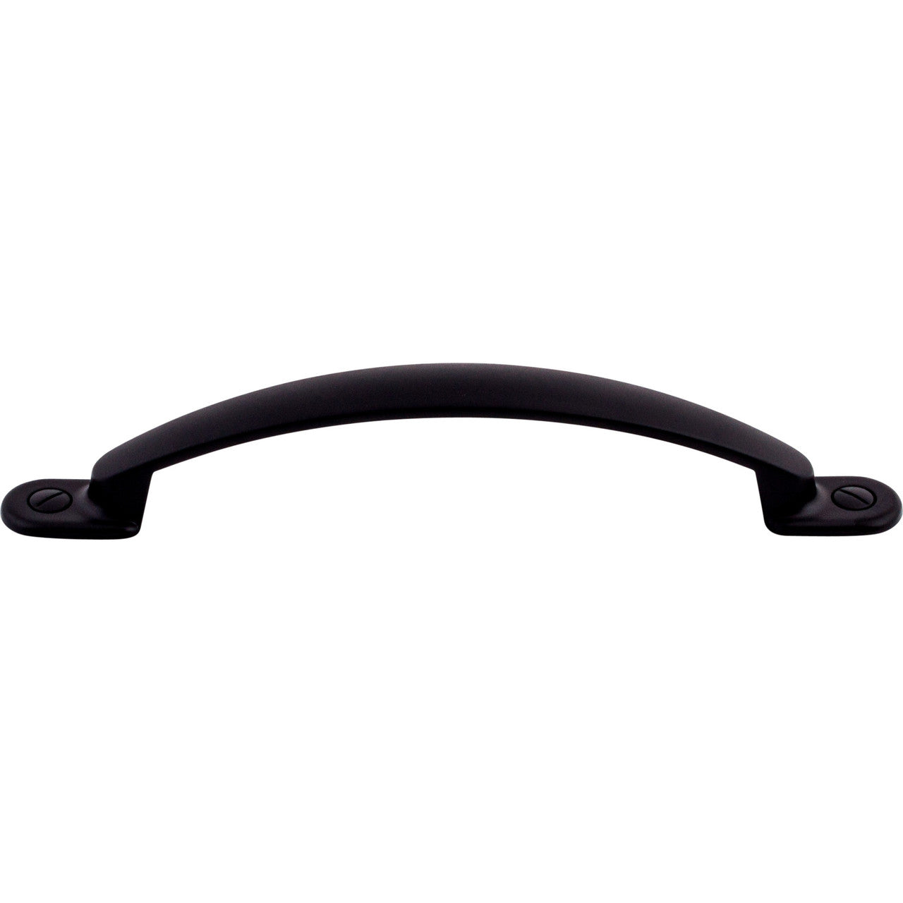 Top Knobs M1868: 5-1/16" cc Arendal Arch Cabinet Pull - Flat Black