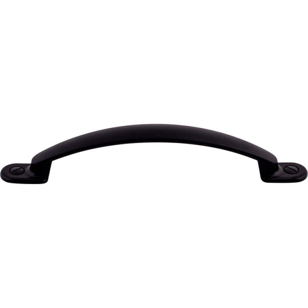 Top Knobs M1868: 5-1/16" cc Arendal Arch Cabinet Pull - Flat Black