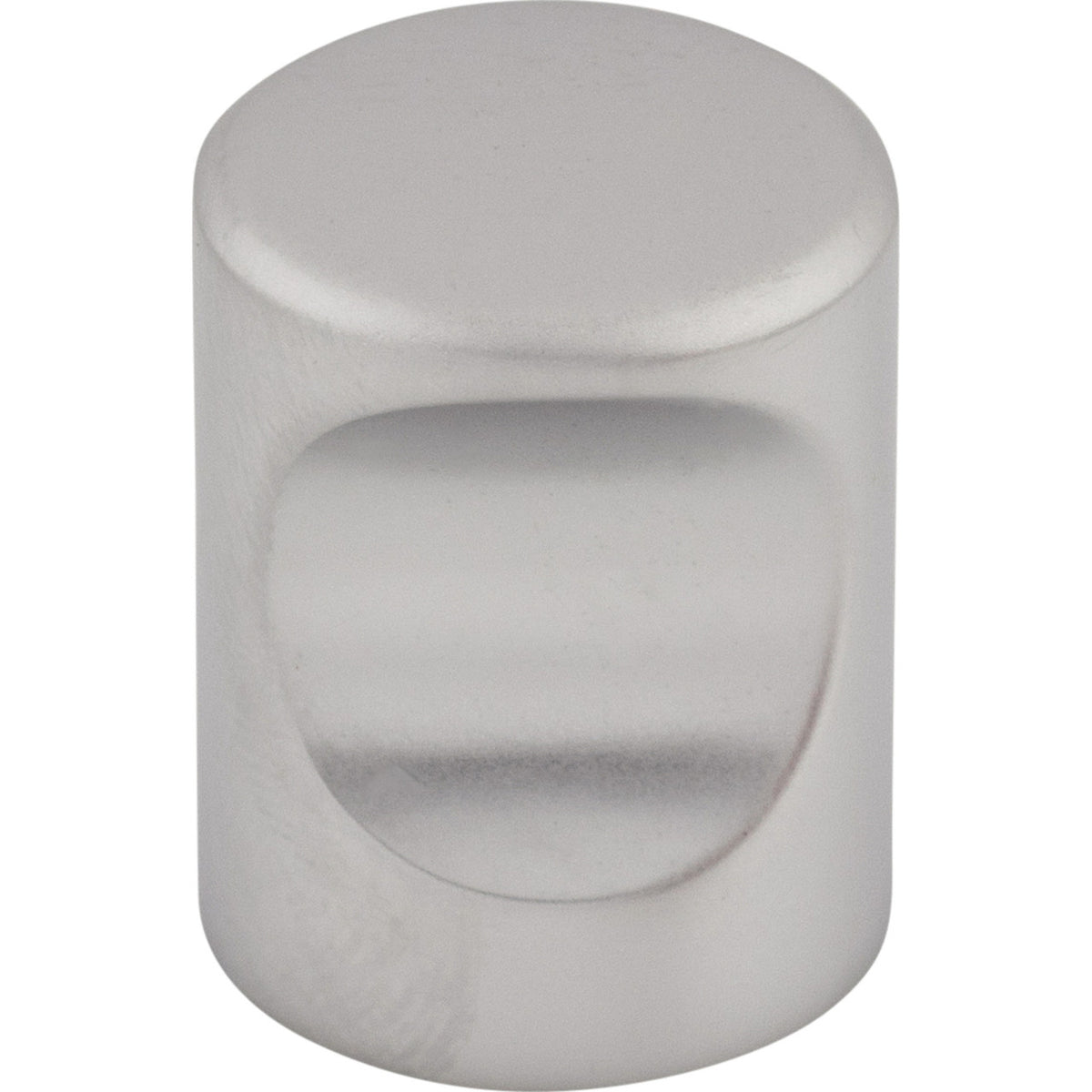 Top Knobs M1872: 3/4" Nouveau Indent Cylinder Cabinet Knob - Aluminum