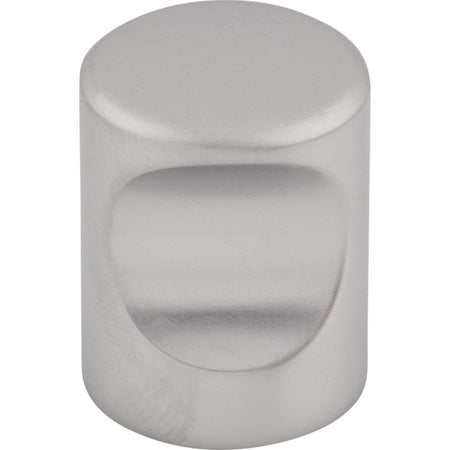 Top Knobs M1872: 3/4" Nouveau Indent Cylinder Cabinet Knob - Aluminum