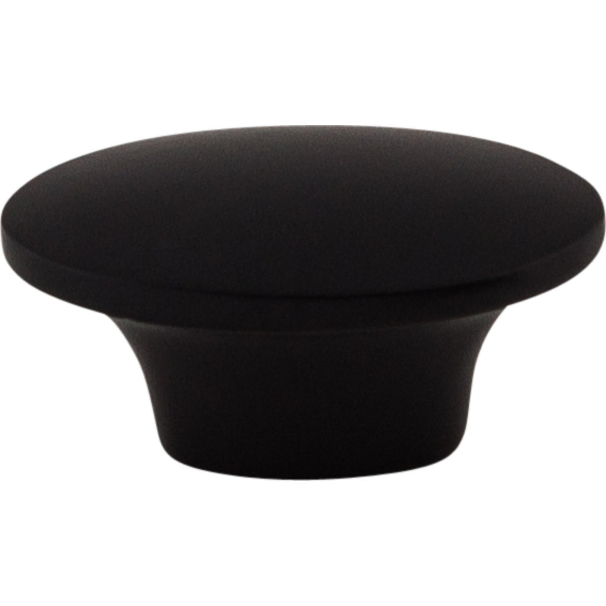 Top Knobs M1876: 1-1/2" Dakota Oval Cabinet Knob - Flat Black