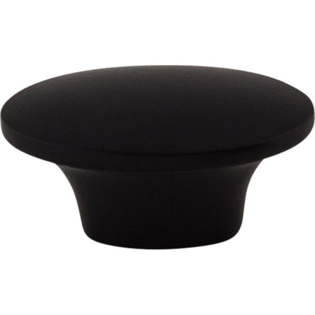 Top Knobs M1876: 1-1/2" Dakota Oval Cabinet Knob - Flat Black