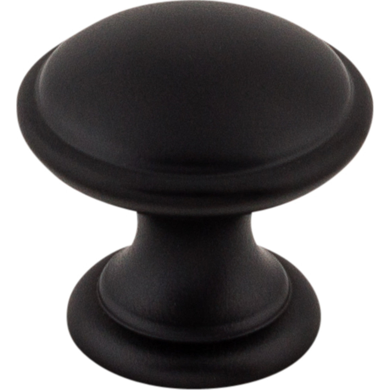 Top Knobs M1878: 1-1/4" Dakota Cabinet Knob - Flat Black