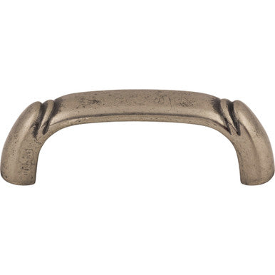 Top Knobs M188: 2-1/2" cc Dover D-Handle Cabinet Pull - Pewter Antique