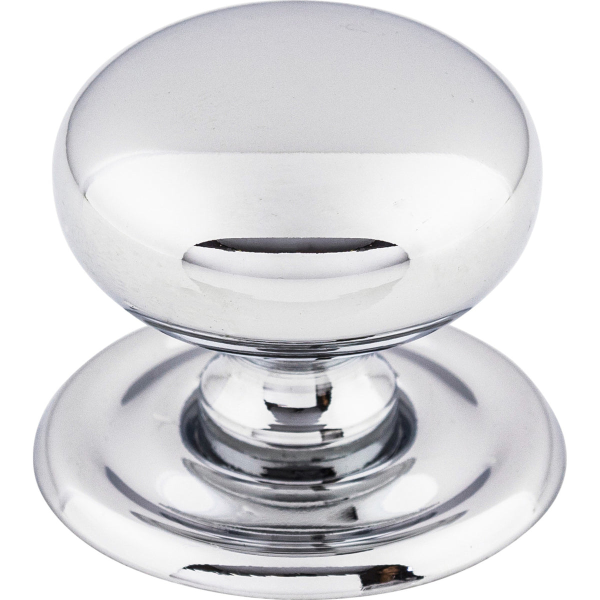 Top Knobs M1890: 1-1/4" Victoria Falls Round Cabinet Knob - Polished Chrome