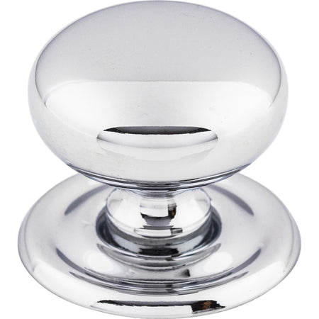 Top Knobs M1890: 1-1/4" Victoria Falls Round Cabinet Knob - Polished Chrome