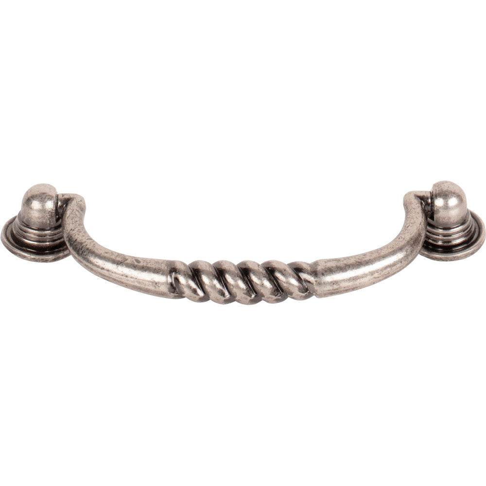 Top Knobs M18AP: 3-3/4" cc Eton Drop Bail Cabinet Pull - Pewter Antique