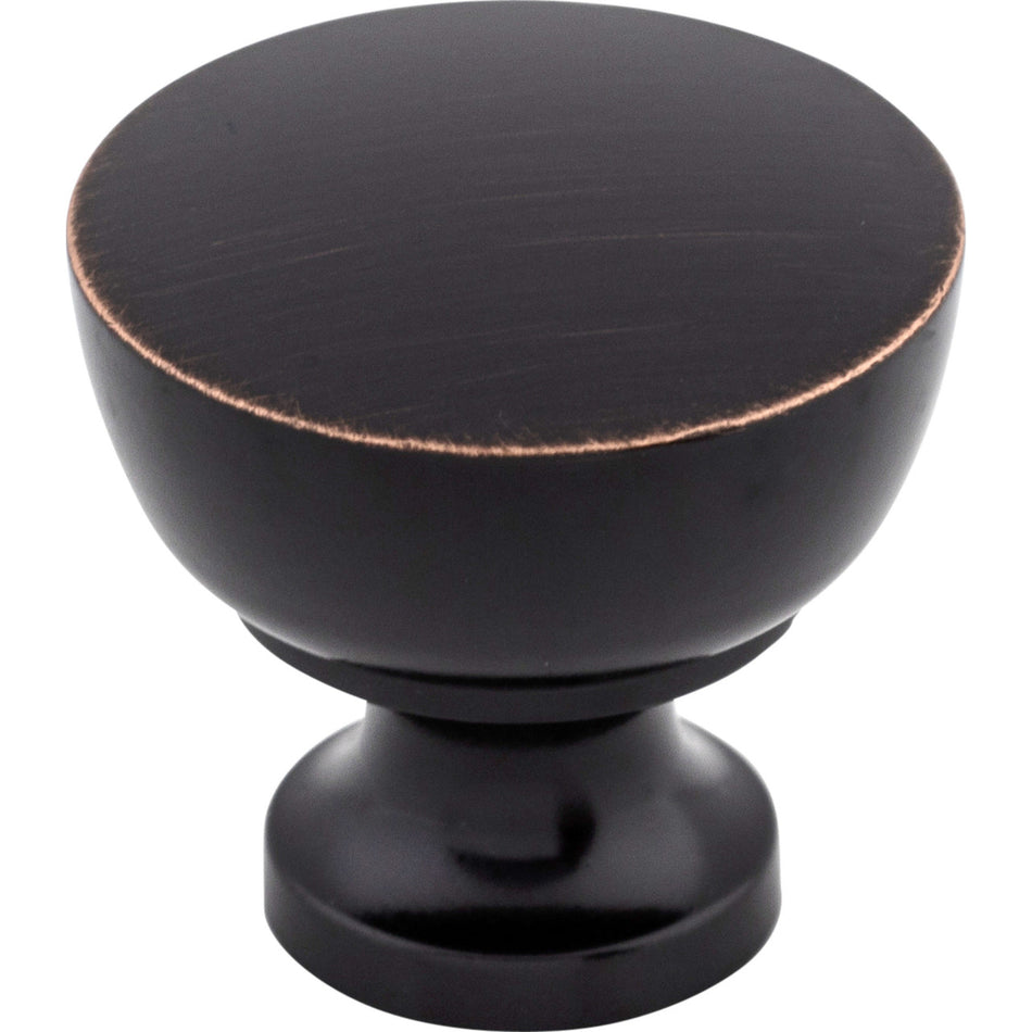 Top Knobs M1902: 1-1/4" Bergen Round Cabinet Knob - Tuscan Bronze