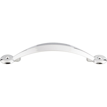 Top Knobs M1904: 3-3/4" cc Dakota Angle Cabinet Pull - Polished Chrome