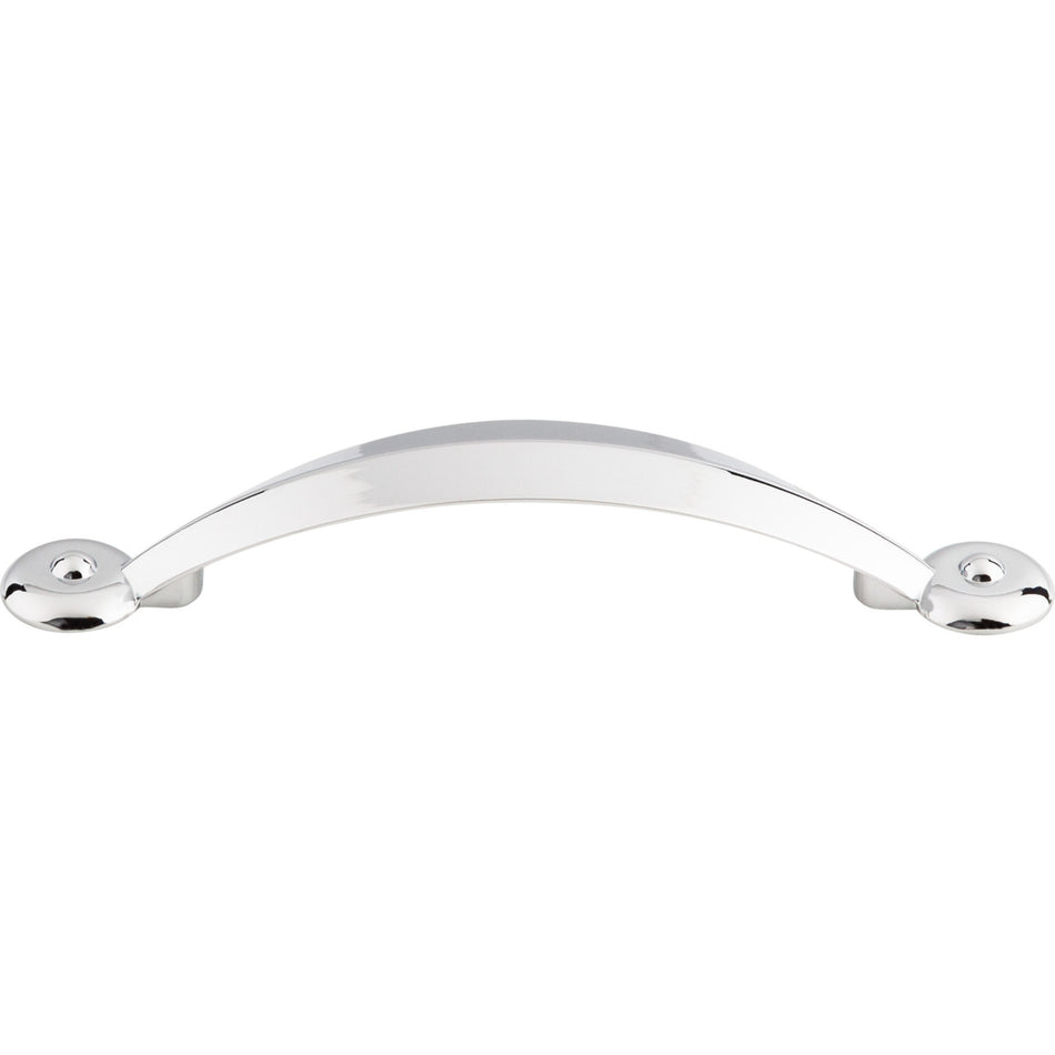 Top Knobs M1904: 3-3/4" cc Dakota Angle Cabinet Pull - Polished Chrome