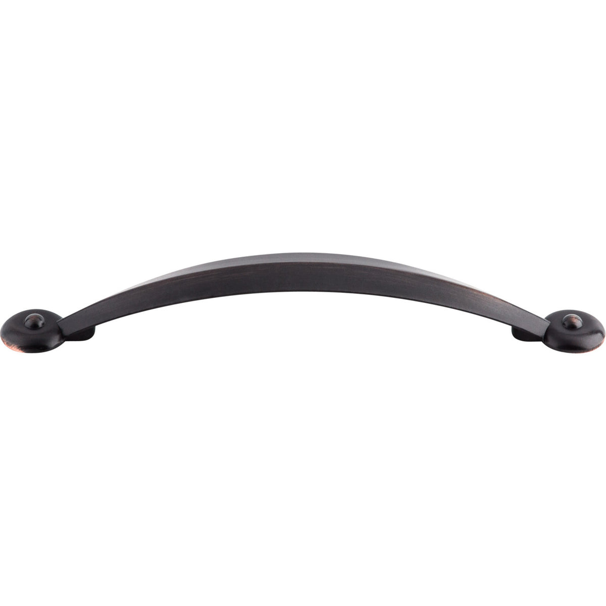 Top Knobs M1909: 5-1/16" cc Dakota Angle Cabinet Pull - Tuscan Bronze