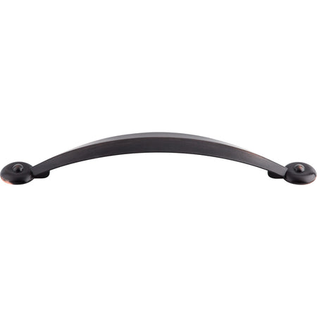 Top Knobs M1909: 5-1/16" cc Dakota Angle Cabinet Pull - Tuscan Bronze