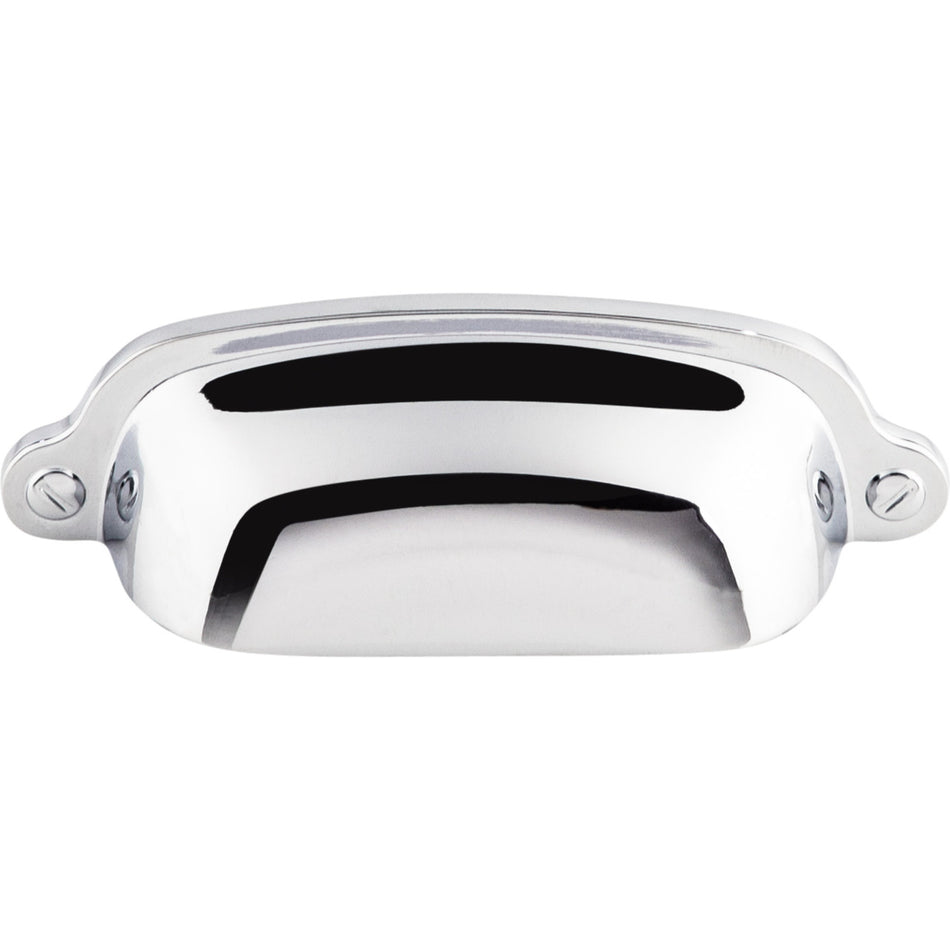 Top Knobs M1911: 2-9/16" cc Charlotte Cup Cabinet Pull - Polished Chrome