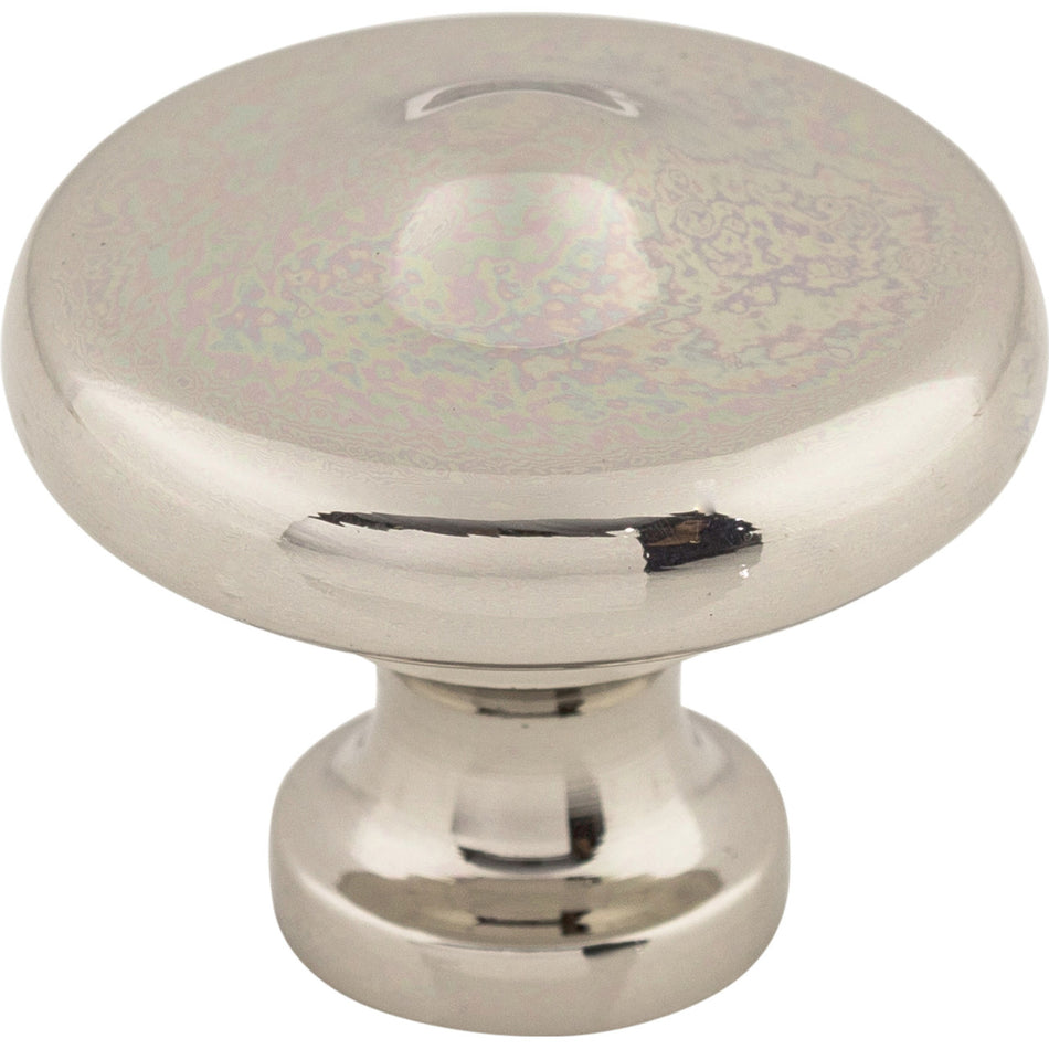 Top Knobs M1919: 1-5/16" Dakota Round Peak Cabinet Knob - Polished Nickel