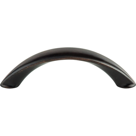 Top Knobs M1922: 3" cc Dakota Arc Cabinet Pull - Tuscan Bronze