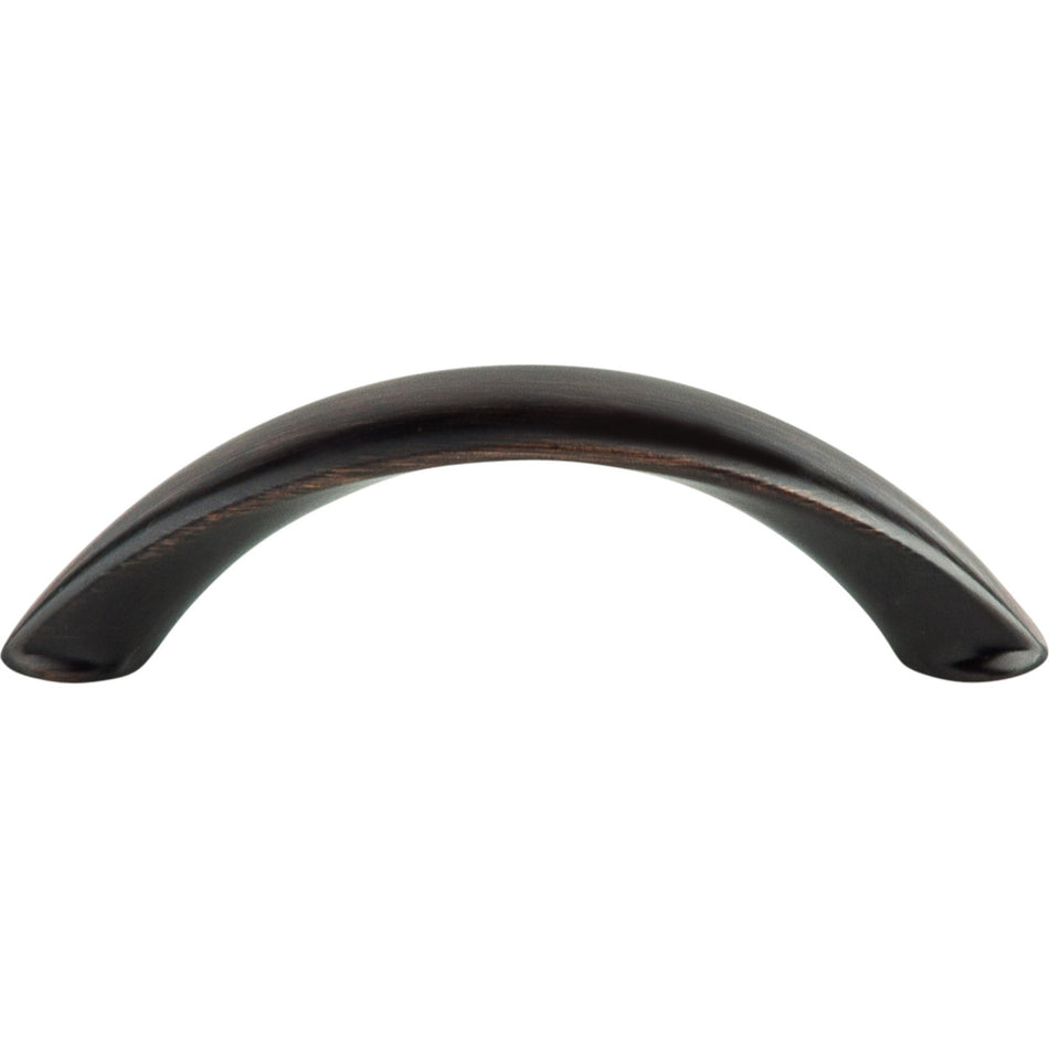 Top Knobs M1922: 3" cc Dakota Arc Cabinet Pull - Tuscan Bronze
