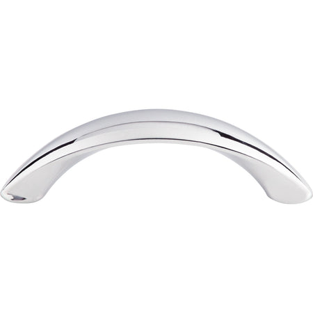 Top Knobs M1924: 3" cc Dakota Arc Cabinet Pull - Polished Chrome