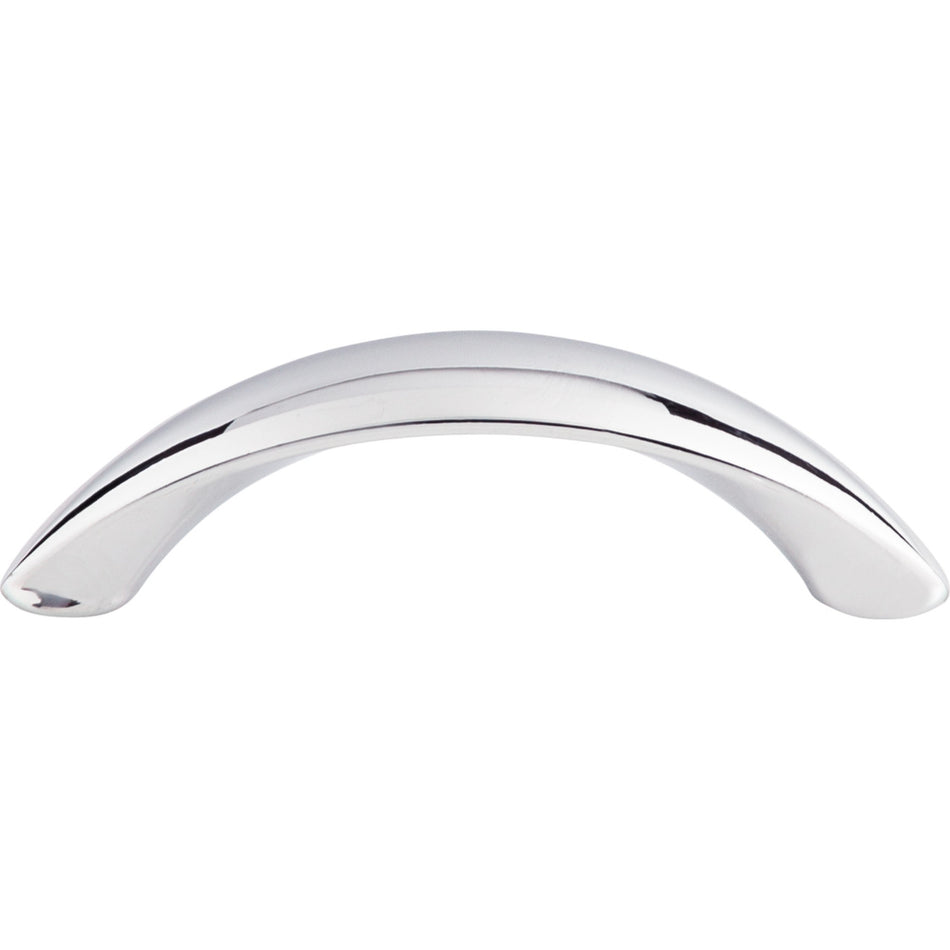 Top Knobs M1924: 3" cc Dakota Arc Cabinet Pull - Polished Chrome