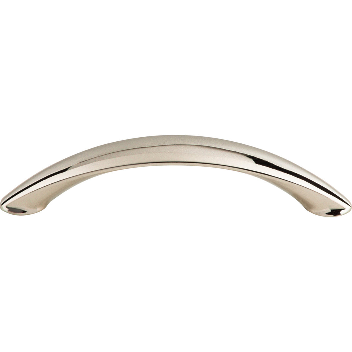 Top Knobs M1927: 4" cc Dakota Arc Cabinet Pull - Polished Nickel