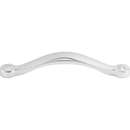 Top Knobs M1931: 5-1/16" cc Saddle Arch Cabinet Pull - Polished Chrome