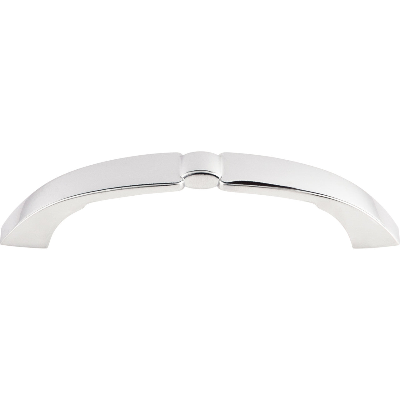 Top Knobs M1935: 3-3/4" cc Lida Arch Cabinet Pull - Polished Chrome