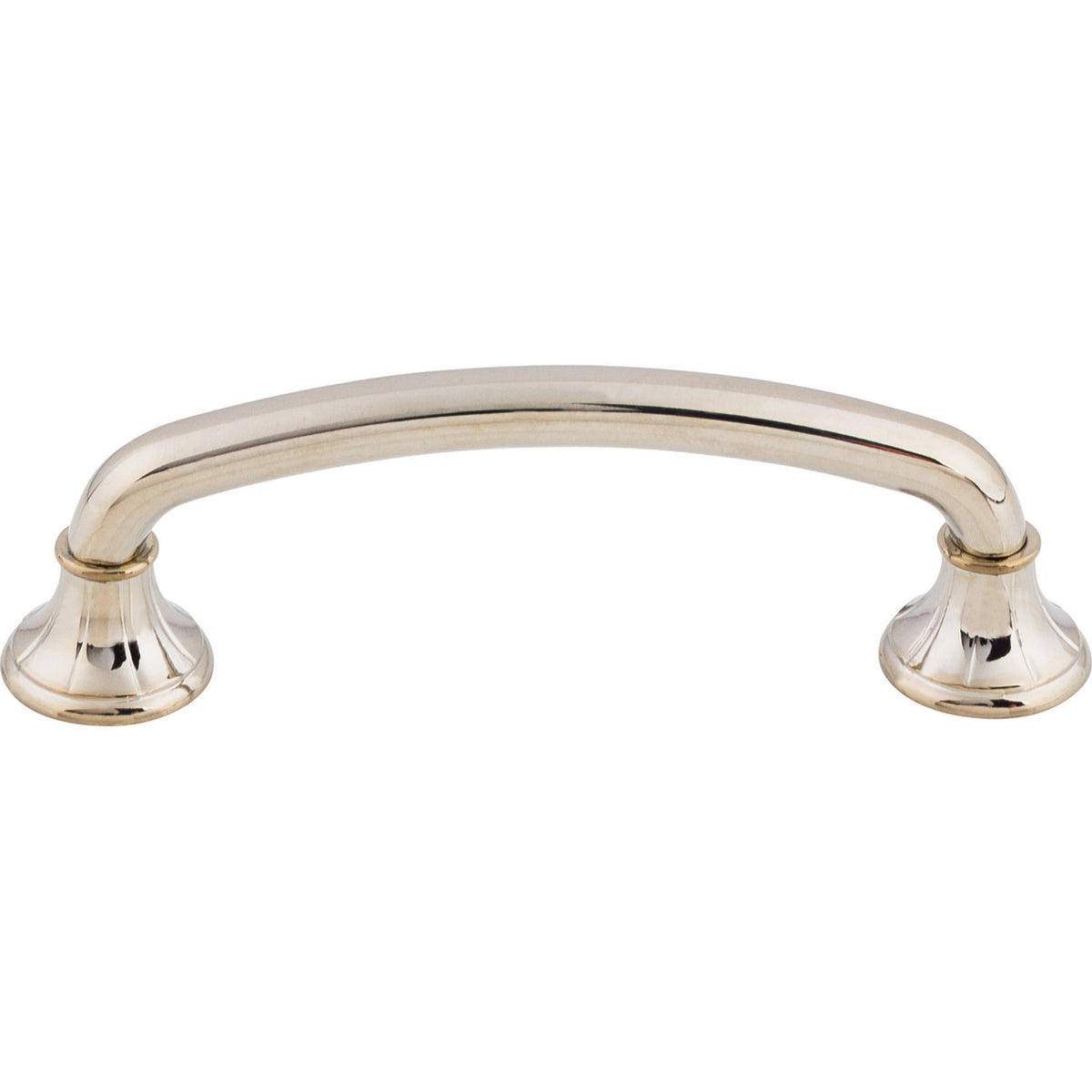 Top Knobs M1937: 4" cc Lund D-Handle Cabinet Pull - Polished Nickel
